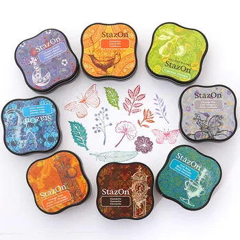 

Japan Tsukineko oily quick-drying ink pad mini color ink pad hand account decoration ink vintage decor Wedding ink