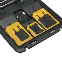 All in 1 Universal Mini SIM Card Adapter Storage Case Kits with TF card reader & SIM Card Tray Eject Pin, SIM Card holder 5