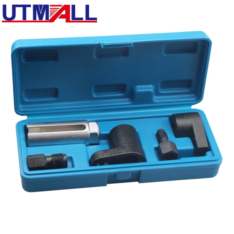 

5pcs Oxygen Sensor Socket Wrench Thread Chaser Tool Kit Fit for All Auto O2 Socket Removal Installation Install Offset Vacuum