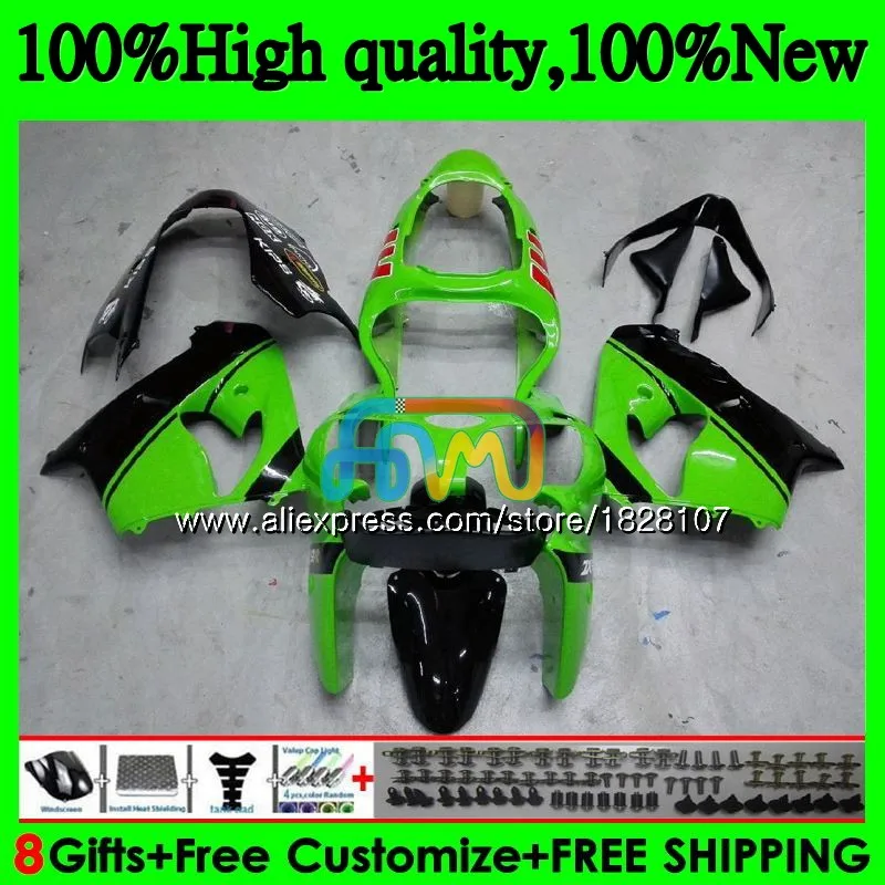 ZX900 комплект для KAWASAKI ZX900CC ZX9 R ZX цвета: зеленый, черный 9R 9 R 900 900CC 30BS. 54 ZX-9R 2000 2001 2002 2003 ZX9R 00 01 02 03 обтекатель - Цвет: No. 1