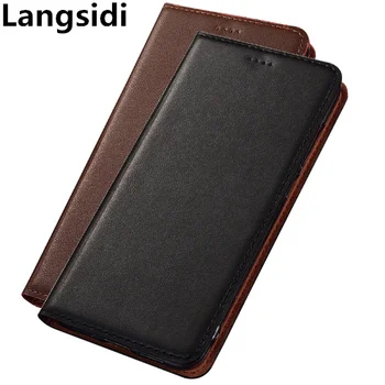 

Genuine Leather magnetic flip case credit card slot holder for Huawei Mate 10/Huawei Mate 10 Lite phone case funda standing case