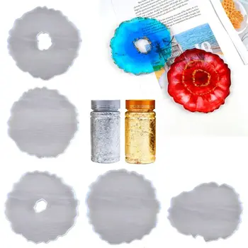 

Large Irregular Wave Round Coaster Mold Cup Mat Silicone Resin Mold Epoxy Resin Cement Casting Jewelry Making Art Tools