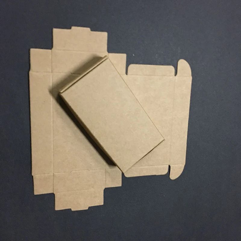 50 шт бумажная коробка белая черная крафт-бумага коробка для упаковки коричневая Подарочная Коробка для мыла ручной работы Подарочная коробка для конфет - Цвет: kraft paper