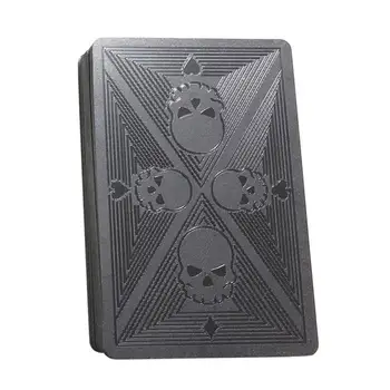 

Creative Poker Plastic Waterproof Playing Cards for Magic Party Gift Black