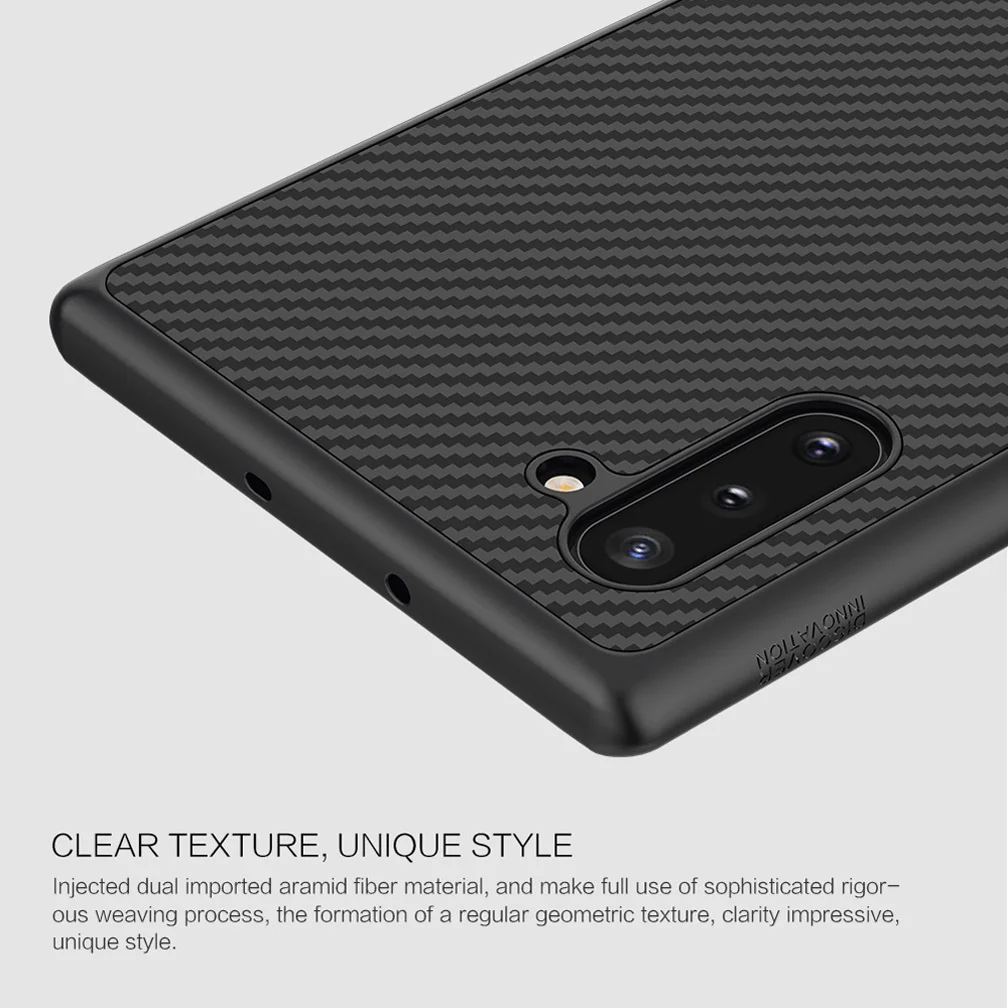 For Samsung Galaxy Note 10+ Pro Case Nillkin Synthetic Fiber Back Cover PC phone Case For Samsung Note 10 note 10 Plus 5G case