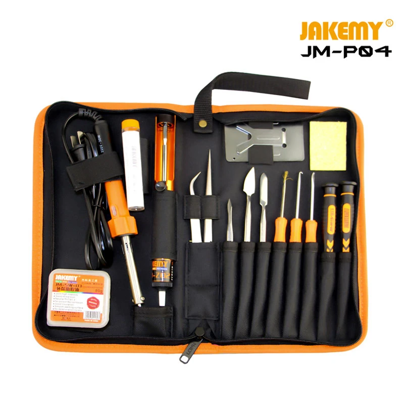 

JAKEMY JM-P03 P04 Primary Finely Processed Portable DIY Repair Welding Tool Set soldering iron kit for mobile phone computer