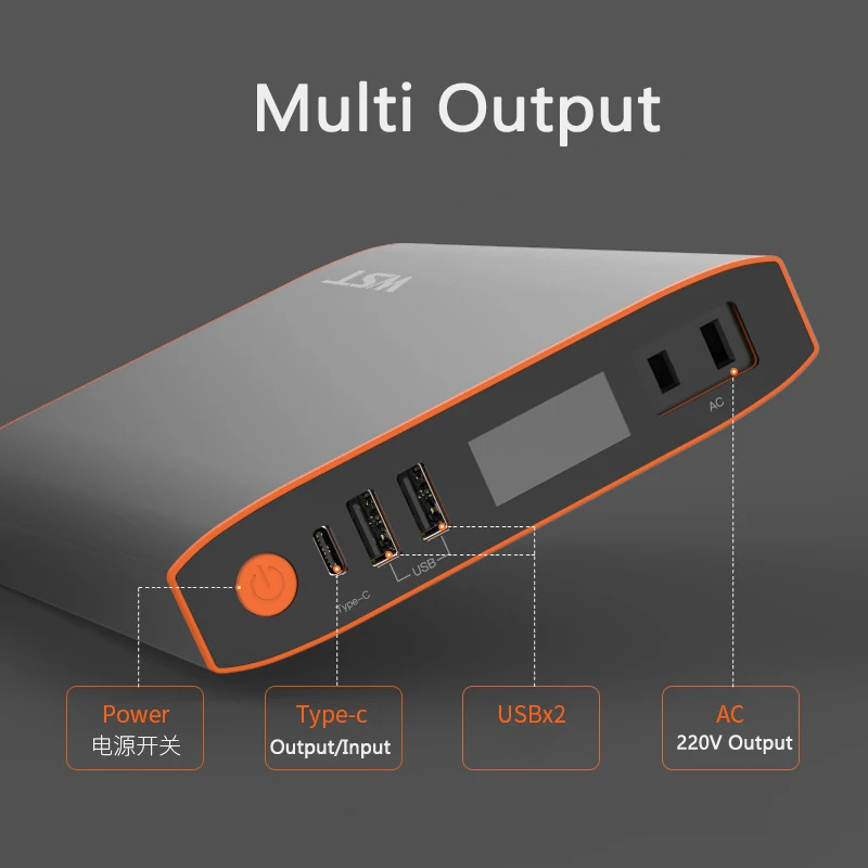 57600mAh Power Bank 100W Outdoor Power Supply PD 65W Fast Charging Powerbank for iPhone Xiaomi Huawei Laptop Notebook Powerbank portable charger for android