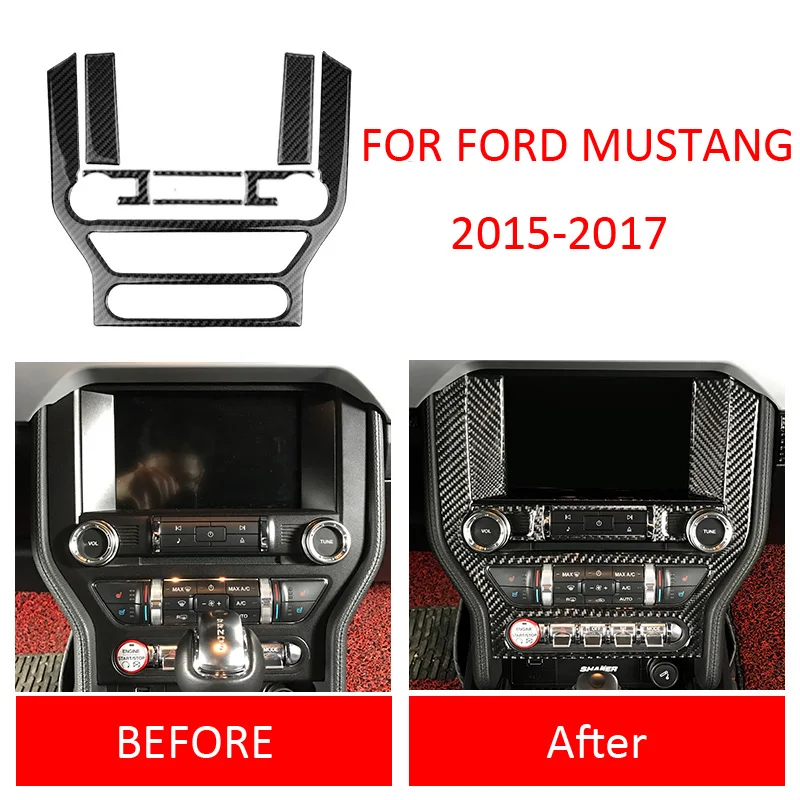 pcmos Real Carbon Fiber Inner Gear Shift Steering Wheel Frame Cover Interior Sticker Trim For Ford Mustang 2015-2017 Accessories pcmos Real Carbon Fiber Inner Gear Shift Steering Wheel Frame Cover Interior Sticker Trim For Ford Mustang 2015-2017 Accessories