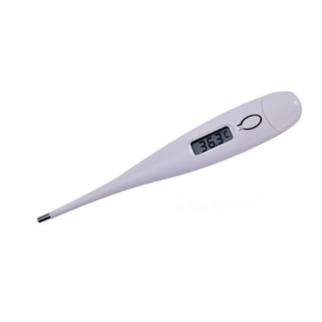 Медицинский цифровой термометр с ЖК-дисплеем, термометр для детского тела, электронный цифровой термометр, измерительные инструменты для детей и взрослых - Цвет: Белый