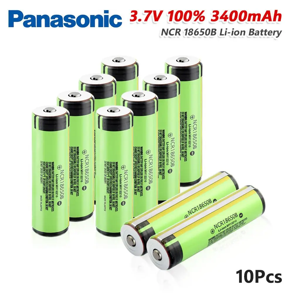 Panasonic NCR 18650B Батарея с PCB li ion 3 7 V 3400 мА/ч литий Перезаряжаемые батареи для LED фонарик