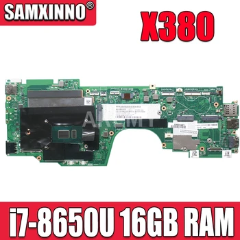 شراء الكمبيوتر المحمول الأصلي لينوفو ثينك باد X380 اليوغا اللوحة الرئيسية I7-8650U UMA 16GB 02DA028