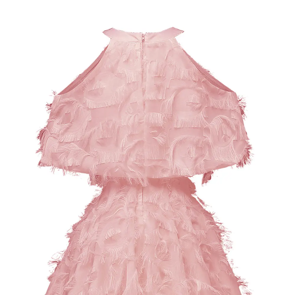 Robe De Soiree с бахромой; женская обувь со скрытыми сексуальные коктейльные платья с открытыми плечами Выпускные платья Burgundy розовое ТРАПЕЦИЕВИДНОЕ ПЛАТЬЕ вечерние торжественное платье