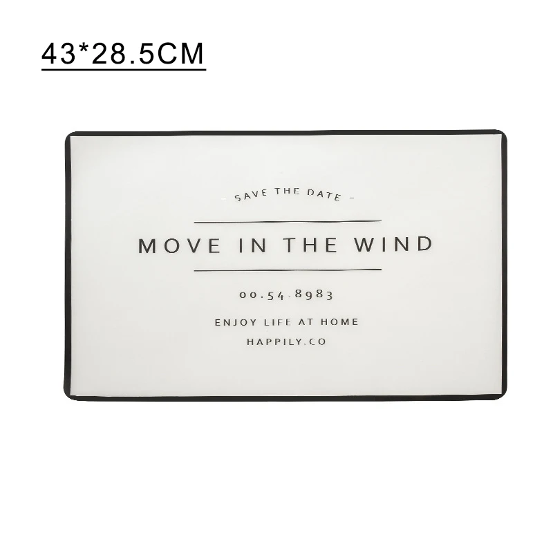 letters Прозрачный коврик в скандинавском стиле, складной коврик с изоляцией, коврик для стола, анти-горячий, водонепроницаемый и маслостойкий, украшение для рабочего стола - Цвет: letters
