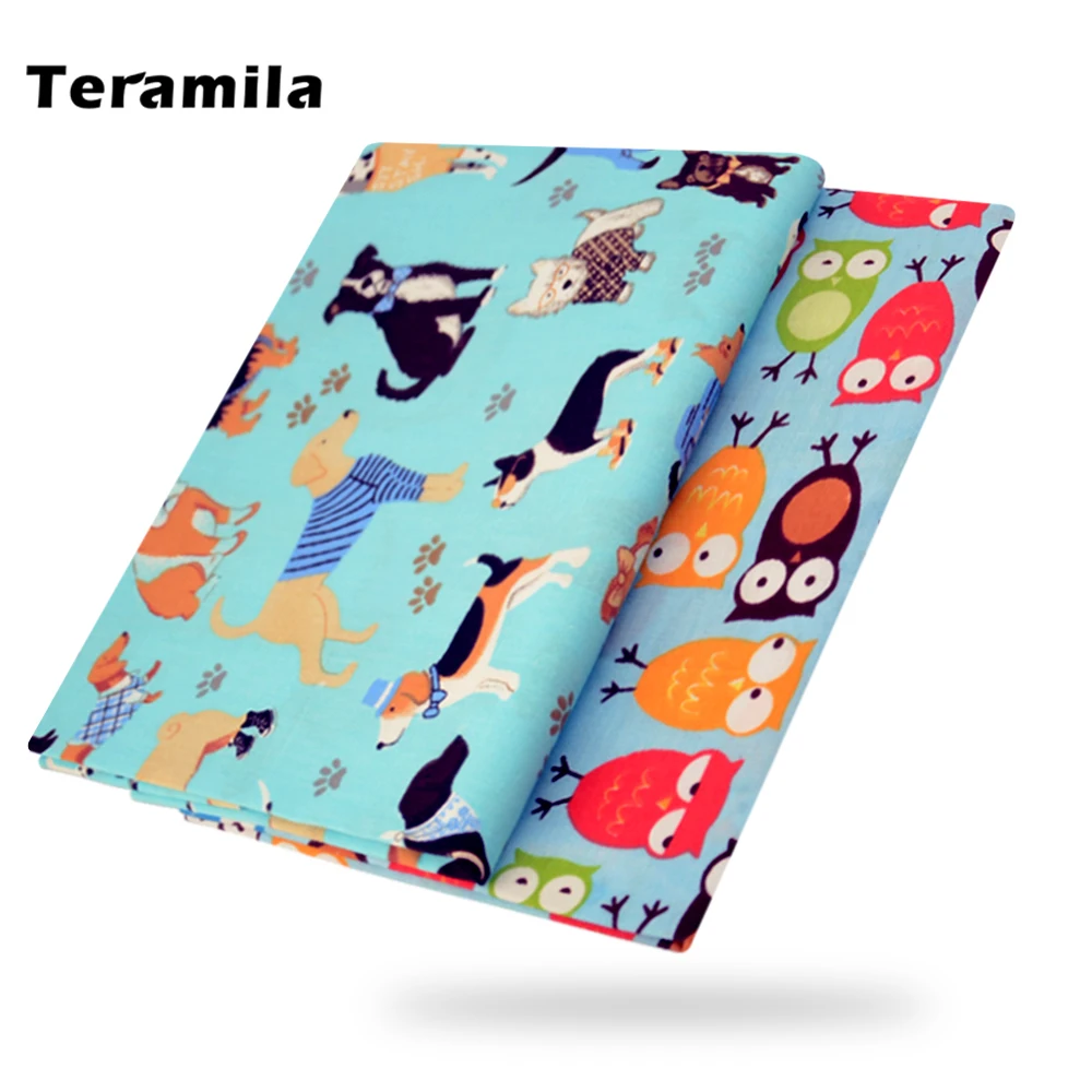 Twill Fabric Quilt Sewing-Cloth Home-Textile Cartoon 100%Cotton The-Meter Patchwork Pet-Style