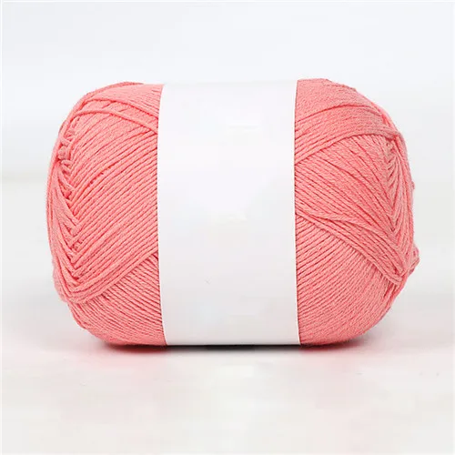 24 50G/Ball Combed Cotton Hand Knitting Yarn Soft Baby Wool Cashmere Yarn Fiber For Sweater Solid Color - Цвет: 24