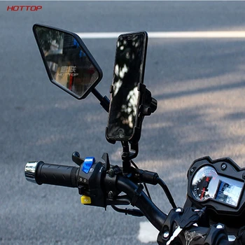 

For Motorcycle Aluminium Alloy Handlebar Phone USB Charger Stand Bracket Holder