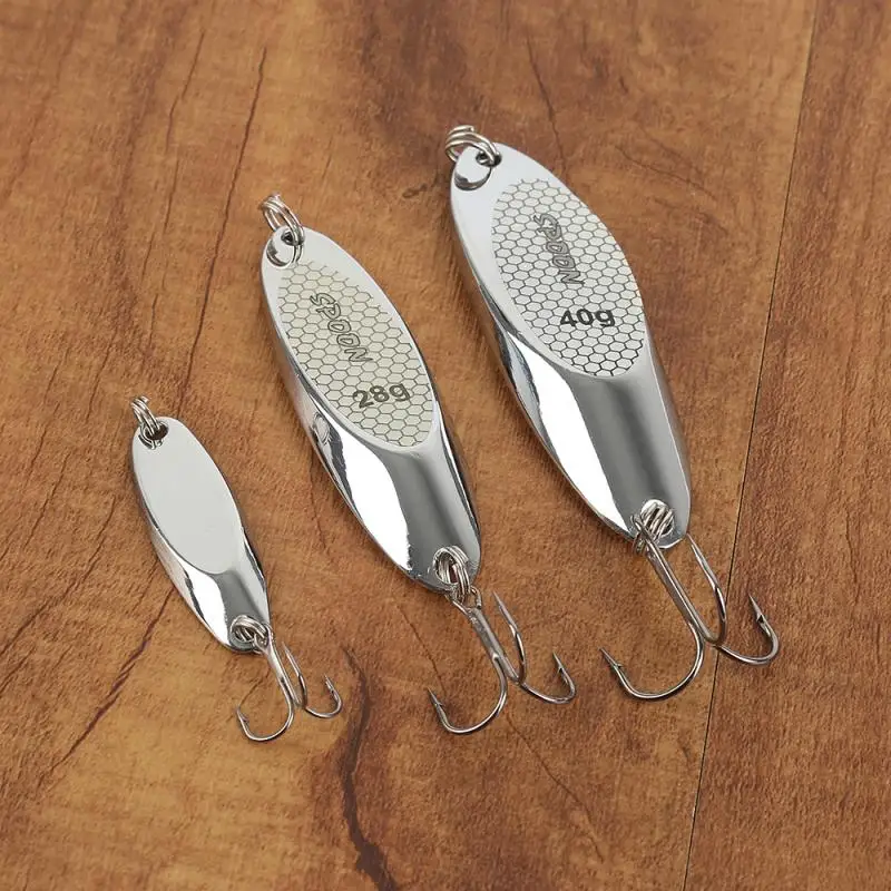 

1 Pcs Fishing Baits Spinner VIB Spinner Spoon Fishing Lures Artificial Bait Spinner Fishing Tackle With a Treble Hook