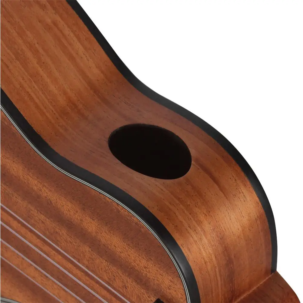 21 дюйм красное дерево деревянная акустическая гитара Ukelele красное дерево гриф шеи Гавайи 4 струны гитары, музыкальные инструменты