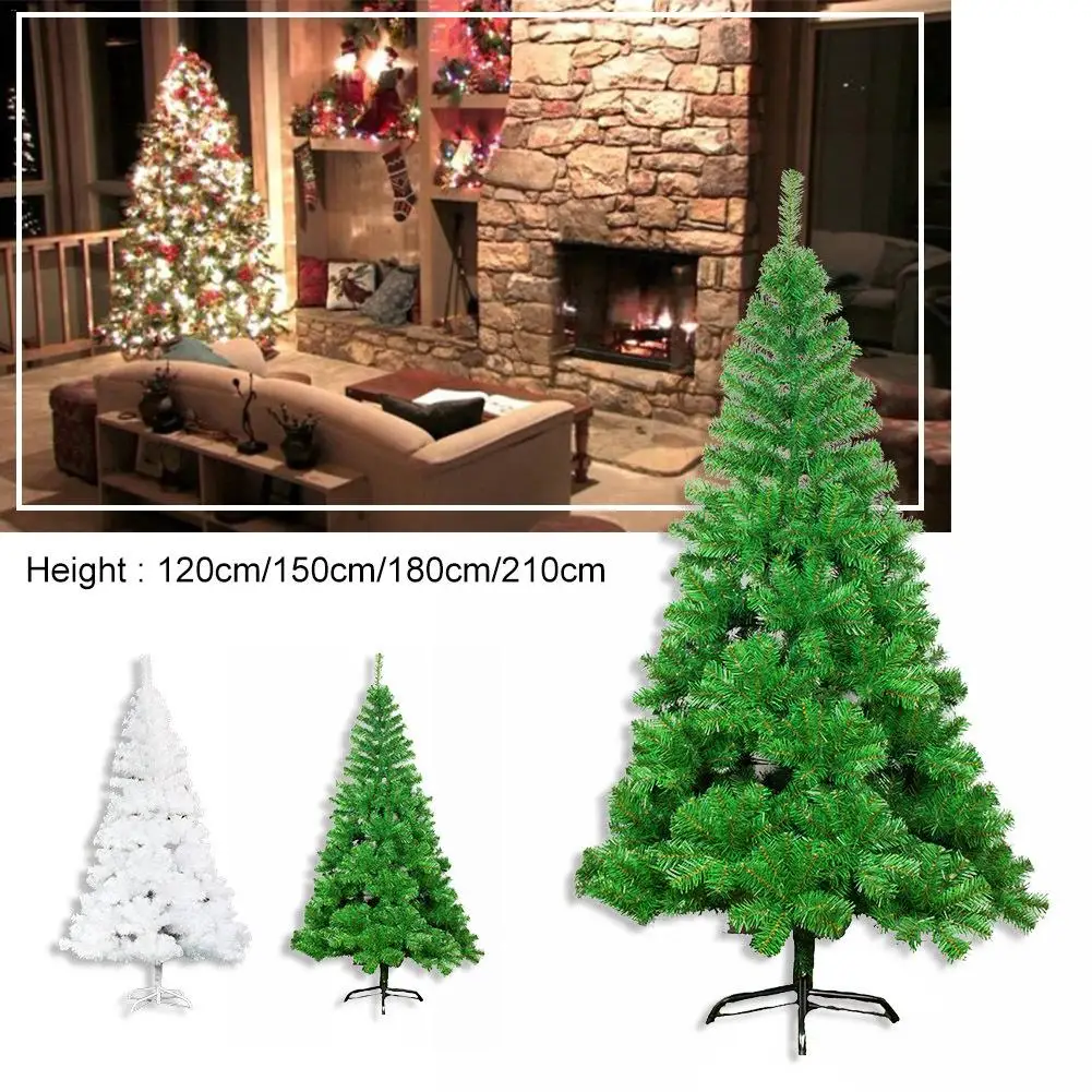 

Xmas Tree Multiple Specifications Ordinary Iron Stand Christmas Tree Green/White Dense New Year Home Decoration For Christmas