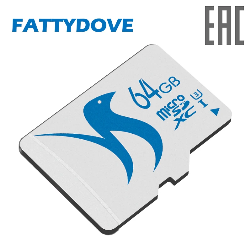 FATTYDOVE 64GB Micro SD Card UHS 3 Memory Ultra High Speed для телефона / камеры ноутбука|Карты памяти| |