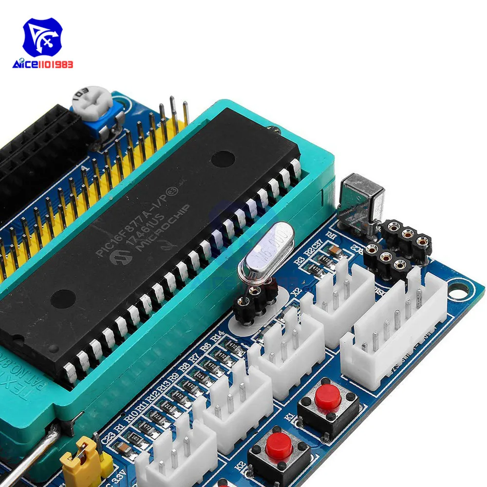 Diymore PIC16F877A макетная плата DC 12 В JTAG минимальная система микроконтроллер модуль MAX3232 ISP IO ICSP программист Эмулятор