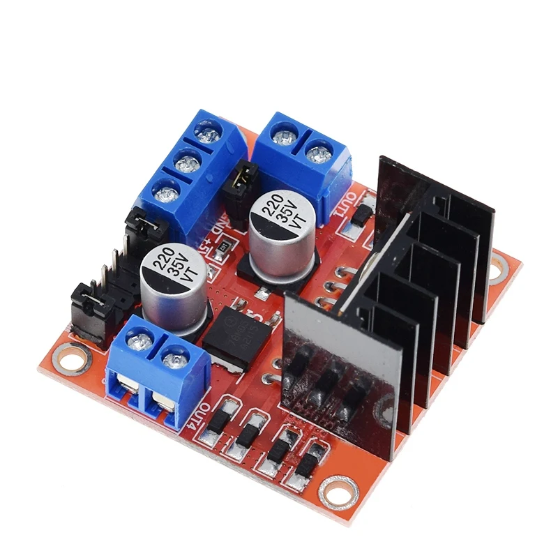 GREATZT 1/2/4 Stück Dual H-Brücke DC Schrittmotor-Steuerplatine Modul L298N für Arduino Smart Car Roboter – Detail 8