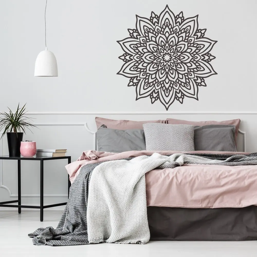 Amazing Mandala Wall Decal Bohemian Style Vinyl Stickers Floral Design for Walls Home Bedroom Decor Z821 | Дом и сад
