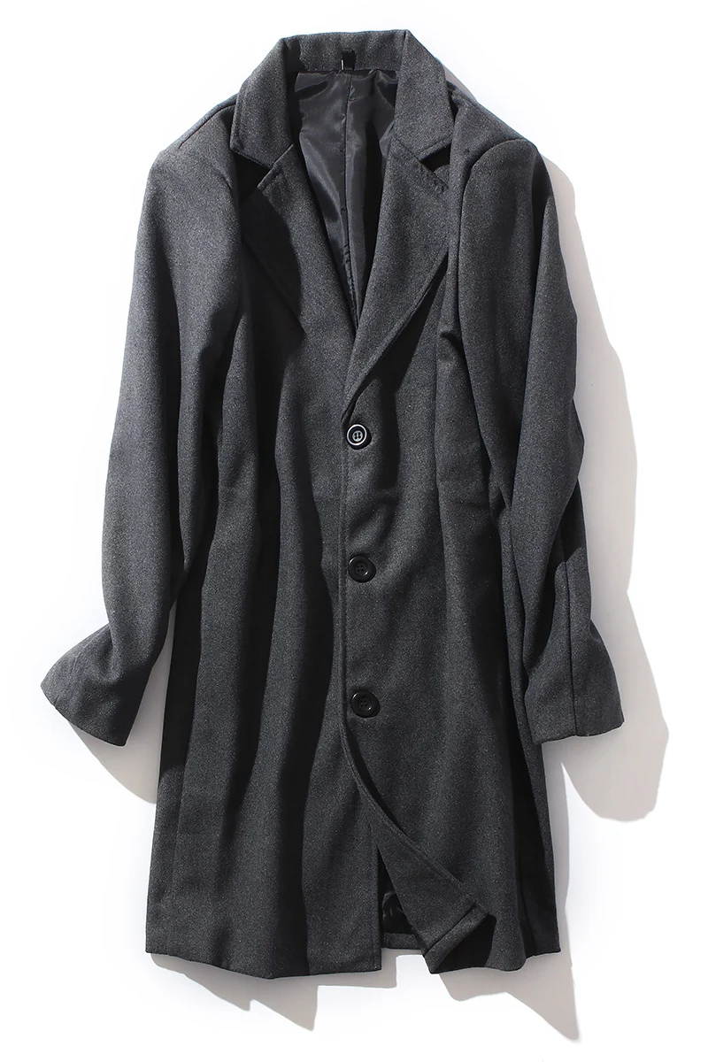 2020 Men Wool Blends Coats Autumn Winter New Solid Color High Quality Men's Wool Jacket Luxurious Brand Clothing 2020 Men Wool Blends Coats Autumn Winter New Solid Color High Quality Men's Wool Jacket Luxurious Brand Clothing