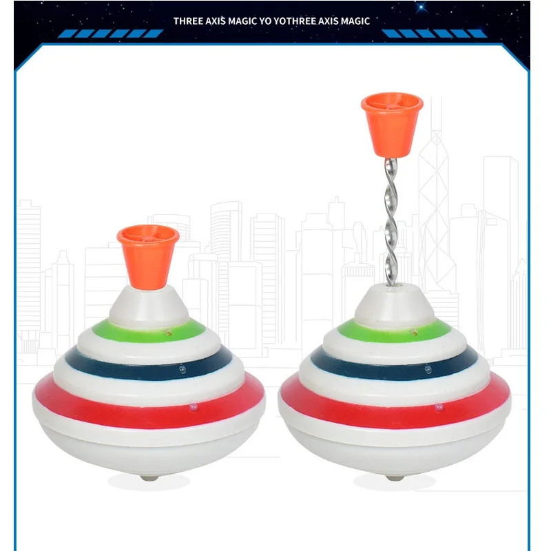 Classic Magic Spinning Tops Toy Music Light Gyro Children's Toys with LED Flash Light Music Funny Toys Kids Boys Birthday Gift