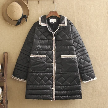 

Plus Size Plus Size Women's Down Jacket 200 Kg Fat mm Winter New Loose Korean Casual Cotton Coat In The long coat
