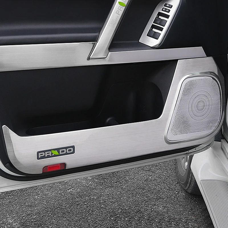  For Toyota Prado 2010-2019 Car Care Door Gate Protector Cover Auto Anti-kick Pad Trim Frame Interio