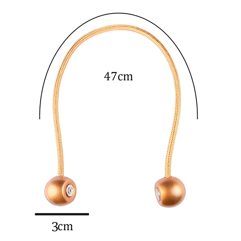 1Pc Magnetic Curtain Tie Wood Ball Buckle Clips Rope Holdbacks Curtain Holder Strap Accessoires Home Decorations