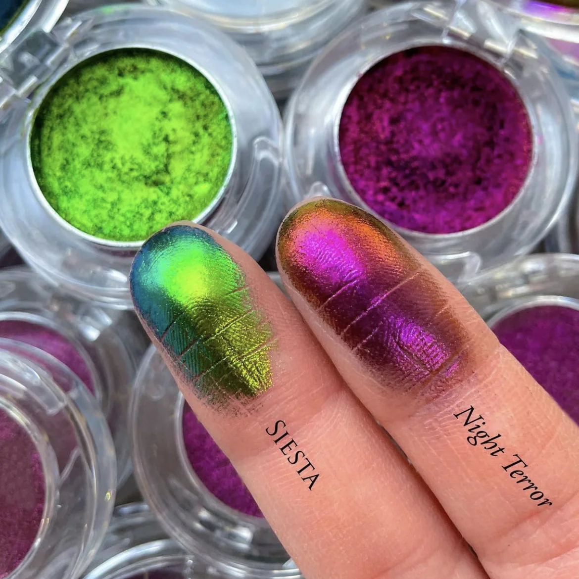 Multi Chrome Chameleon eyeshadow Metallic Shiny Eyeshadow Palette Powder Pigment Professional Eyes Makeup Party Cosmetic |