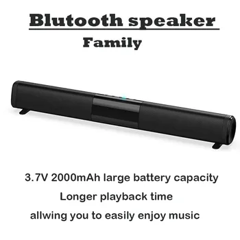 

40W TWS soundbar home theater sound system Wireless Bluetooth Speakers 3D Stereo surround sound subwoofer with TF FM 3.5mm audio
