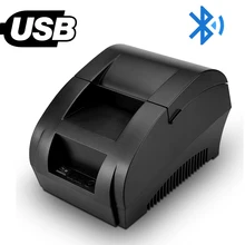 Portable Receipt Printer Bluetooth 58mm USB Thermal Printer With ESC/POS Command for retail system with 1D Laser Barcode Scanner