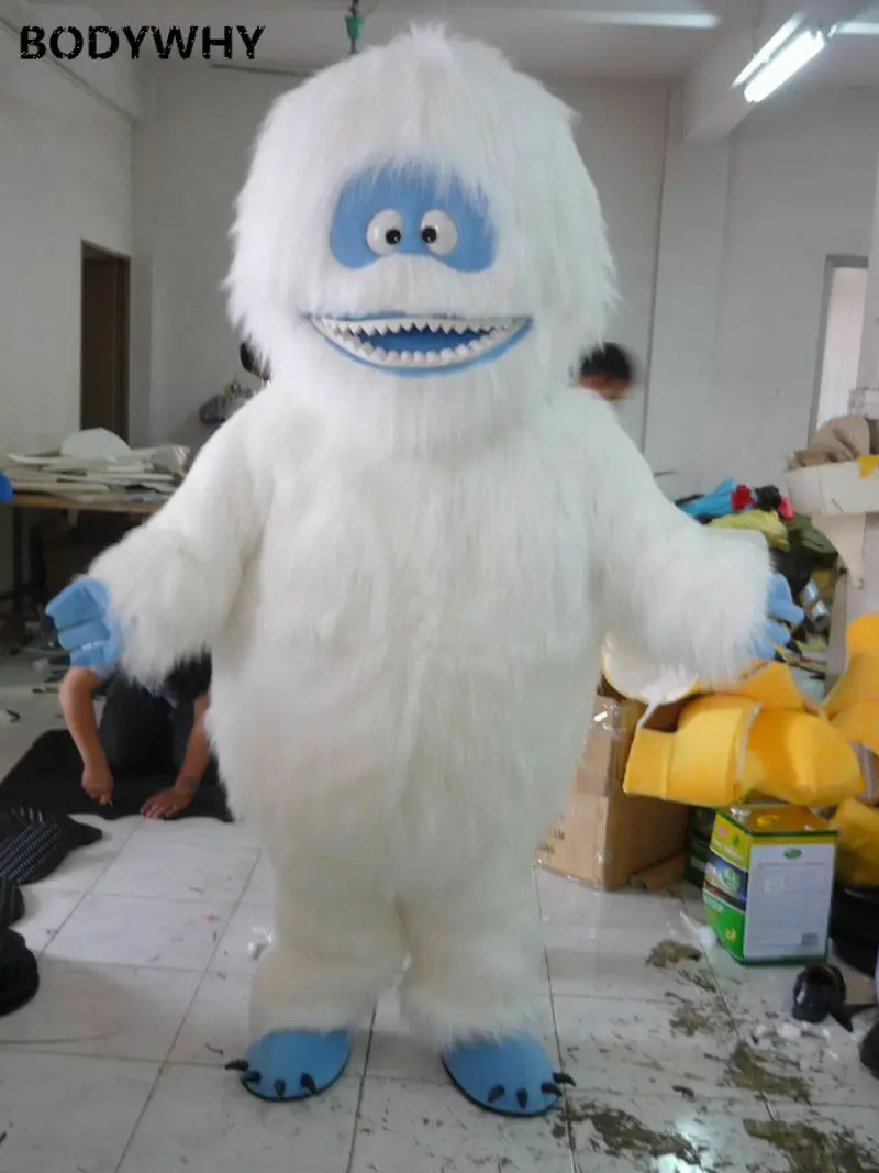 Новинка Костюм Yeti Abominable Снеговик талисман Костюмы для костюмированной вечеринки