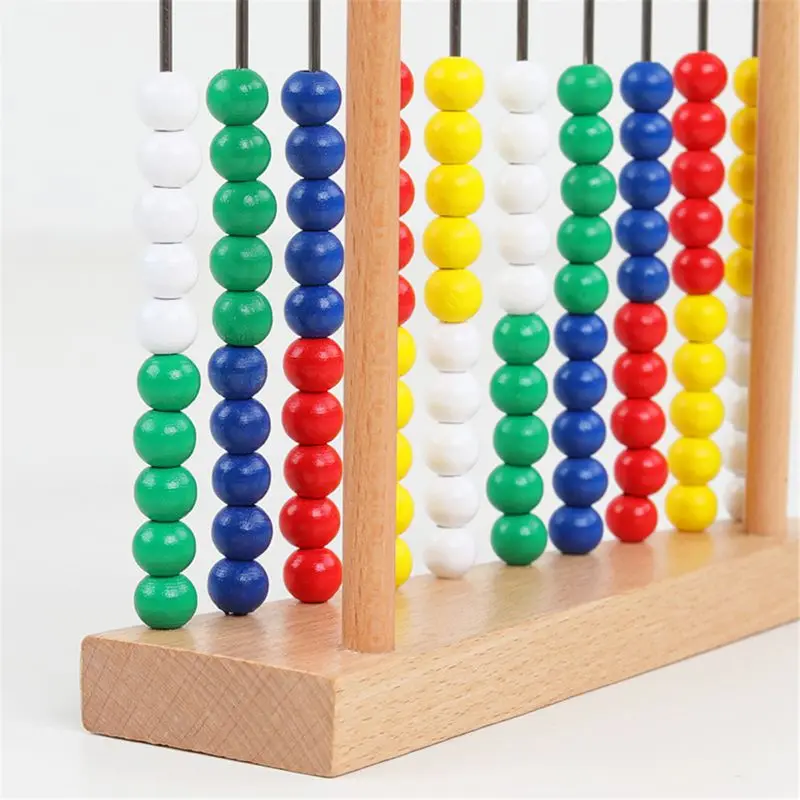 6," Abacus классическая деревянная игрушка 123 Обучающие математические счетные бусы Обучающие счетчики Игрушки для малышей