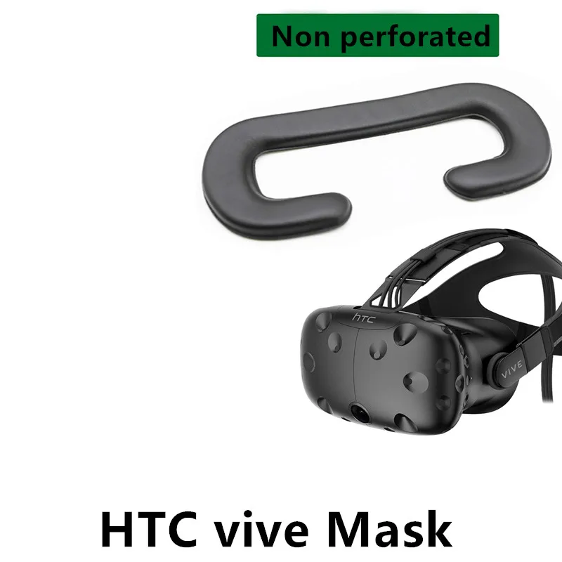 vive Non perforated Для htc vive/pro VR Memory Face Foam замена. Удобная подушечка из искусственной кожи, увеличивающая рост. 10*210*110 мм - Цвет: vive Non perforated