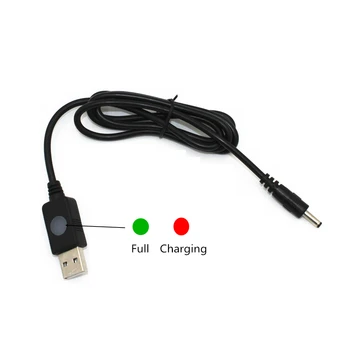 

High Quality 4.2V USB Charger Cable Line with LED Indicator for LED Headlamp Headlight Flashlight Torch Lamp 3PCS/Lot