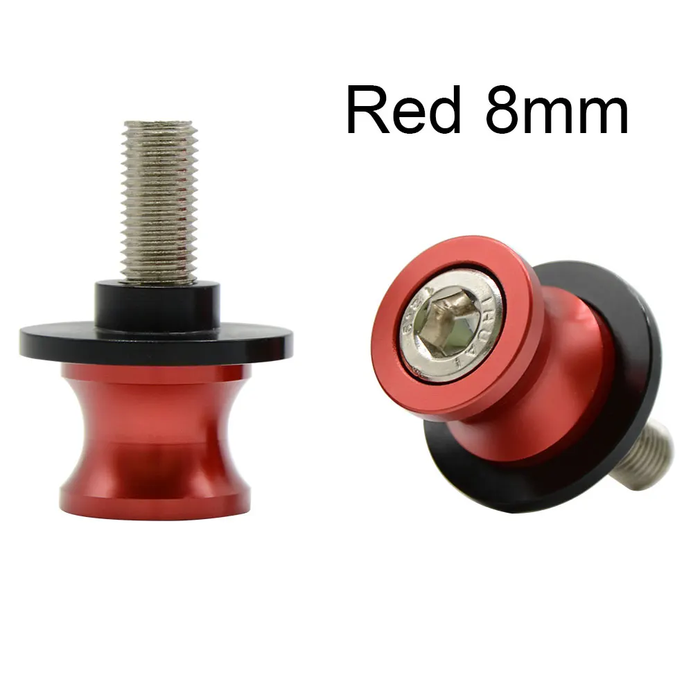 Red 8mm Маятниковая катушка для мотоцикла, ползунки, качели, катушки, Слайдеры для Triumph Daytona 675R, уличная Тройная R Tiger 800/XC - Цвет: Red 8mm