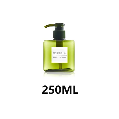 250ML 8 шт./компл. дорожный набор Пластик, прозрачная, сумка для макияжа, парфюмерные бутылка аксессуары для путешествий - Цвет: 250ML