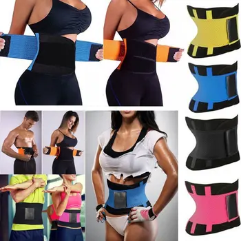 

European And American Women'S Sports Fitness Abdomen Belt Elastic Body Rubber Support Belt Postpartum Repair Belt