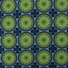 1 ярд полиэстер/ПВХ покрытие водонепроницаемая ткань для сумки, Diskflower(ширина = 140 см