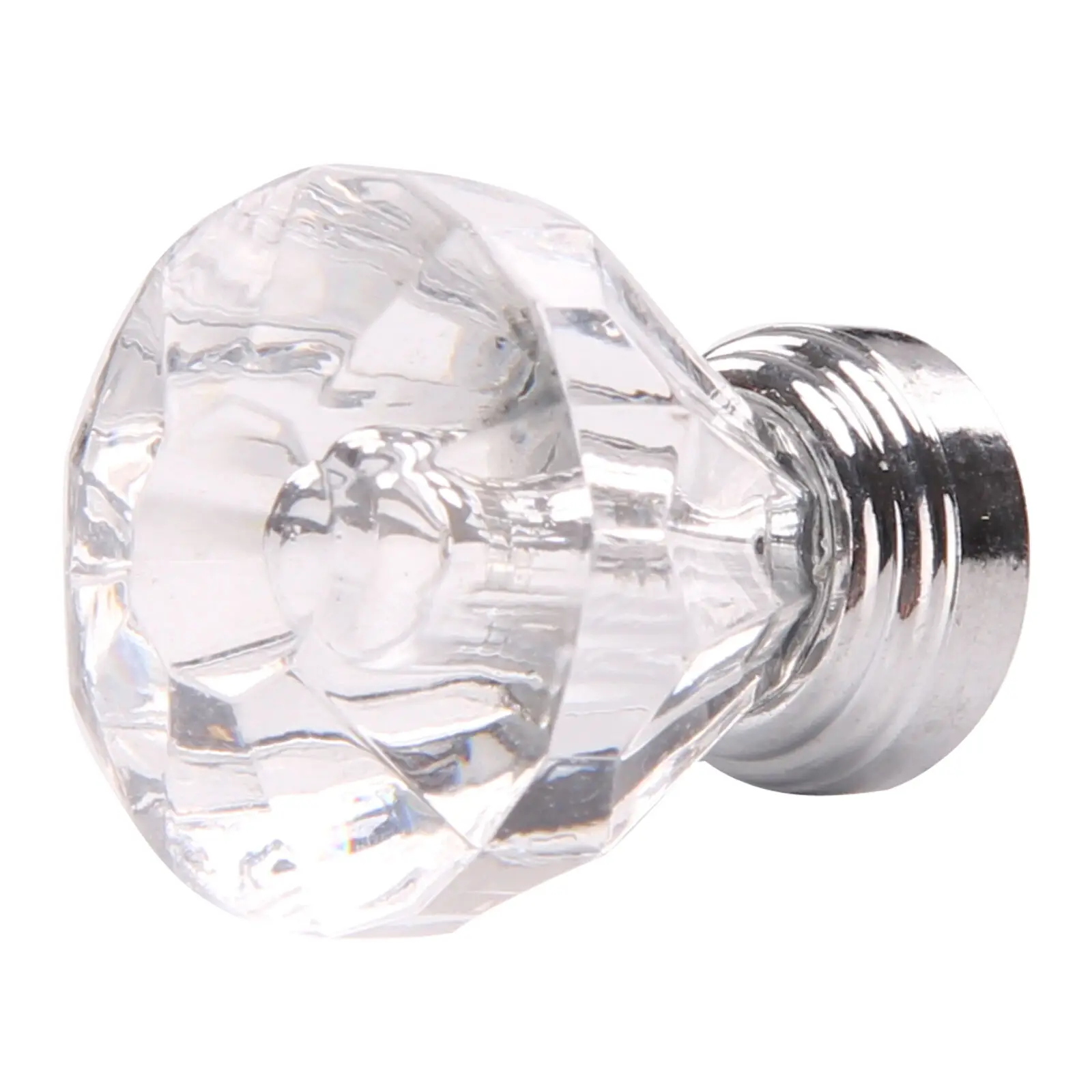 25 / 30mm Diamond Shape Design Glass Knobs Cupboard Drawer Pull Out Kitchen Cabinet Door Door Handle Door Pull Handle