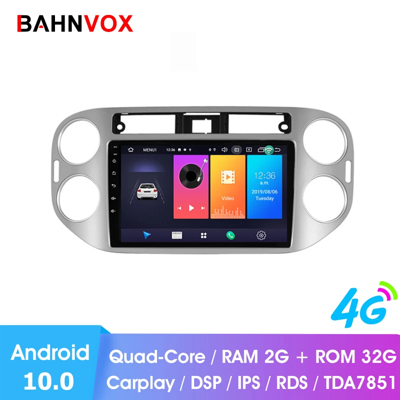 9 &quotAndroid 10 0 ОЗУ 2G Автомобильный GPS DVD плеер для VW Volkswagen Tiguan 2010 2015 автомобильное