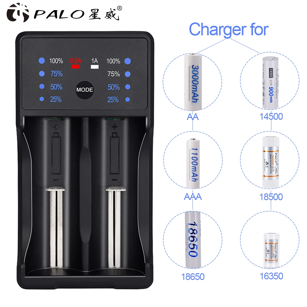 

USB charger for 1.2V AA / AAA 3.7V 26650 18650 18500 16350 14500 Li-ion batteries Multifunction LED display fast smart charger