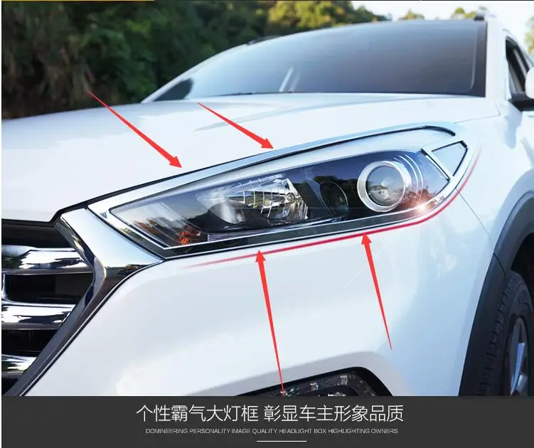 For Hyundai Tucson 2016 2017 Abs Chromeplated, For The Front