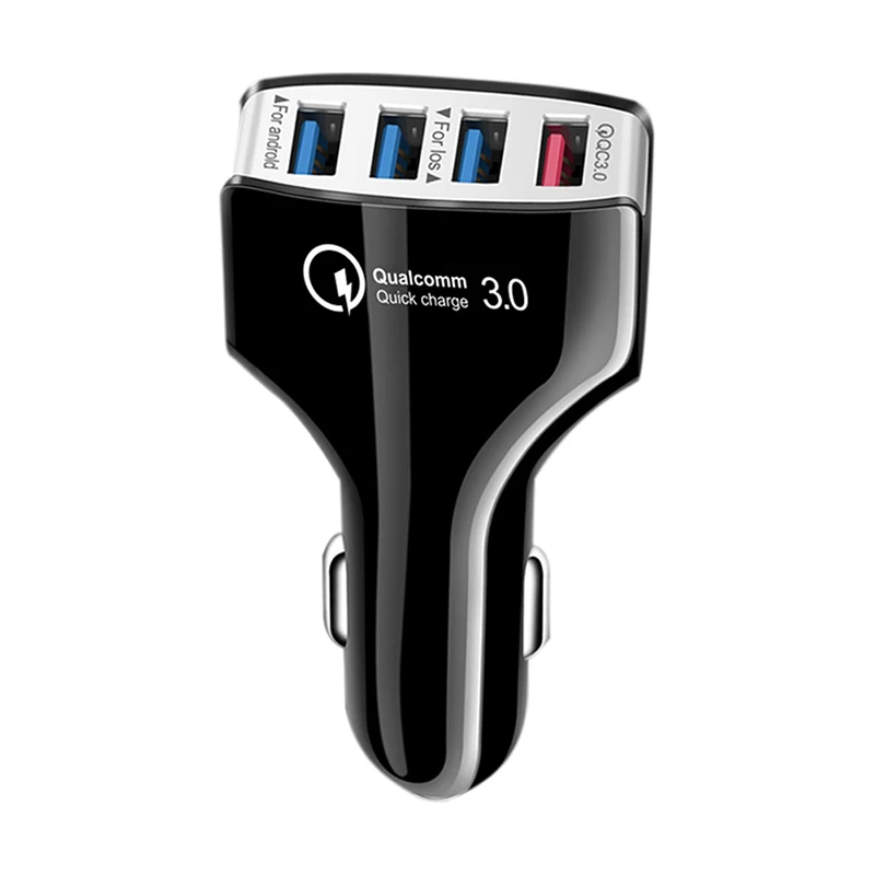 4 в 1 Универсальное автомобильное быстрое зарядное устройство 4 порта USB QC3.0+ 3.1A многофункциональное QC3.0 автомобильное быстрое зарядное устройство для мобильного телефона