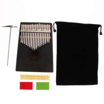 

Mahogany17 Note Kalimba Mbira Finger Cloth Bag Tuning Tool for Christmas