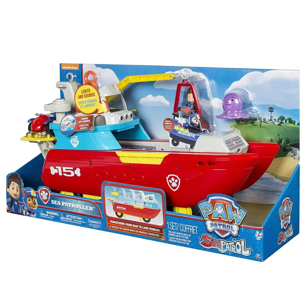 

Paw Patrol Dog Toy Ferry Yacht Marine Rescue Vessel Patrulla Canina Anime Figure Model Toys for Children Birthday Gift D60